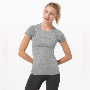 Lululemon swiftly tech short sleeve gray
